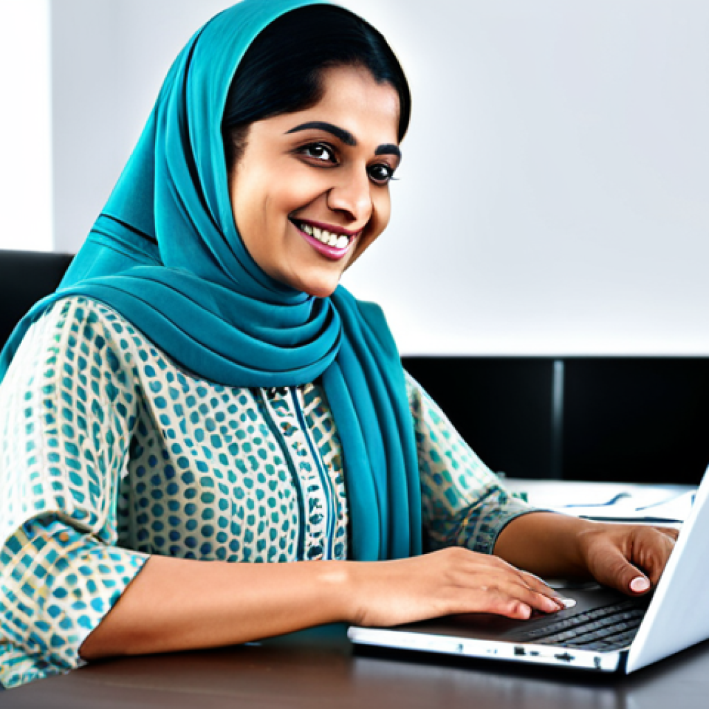 힌디어로 사업하기 - Registering a Business**

"A smiling, professional businesswoman in a modest salwar kameez, sitting ...