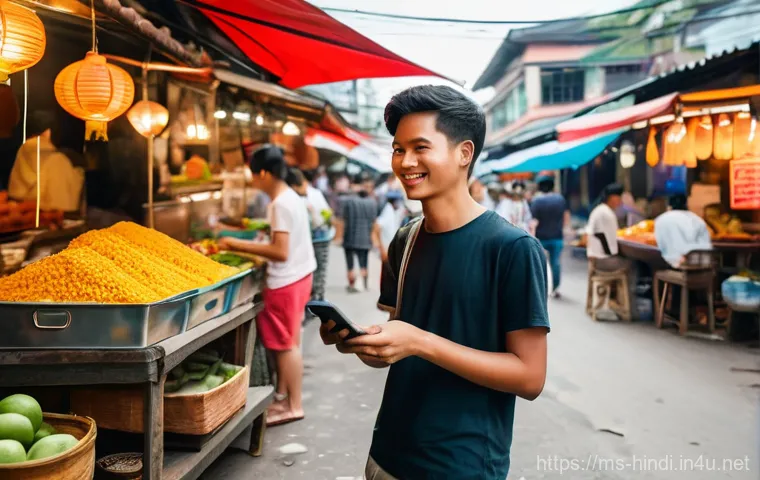 힌디어와 AI 번역 - **Prompt:** A cheerful Malaysian woman in her late 20s, wearing a modest hijab and casual home attir...