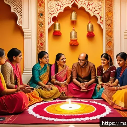 힌디어와 디지털 마케팅 - A vibrant digital marketing campaign scene targeting the Malaysian Indian community during the Deepa...