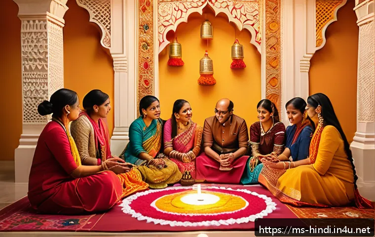 힌디어와 디지털 마케팅 - A vibrant digital marketing campaign scene targeting the Malaysian Indian community during the Deepa...